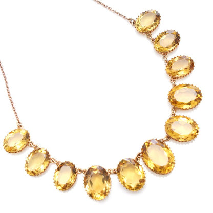 Vintage 71.20ct Citrine Necklace, Circa 1990s