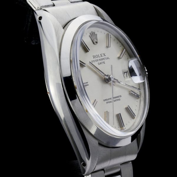 Vintage Rolex Oyster Perpetual Date 1500 Stainless Steel Chronometer