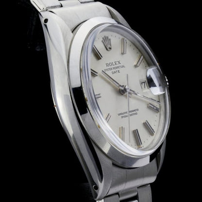 Vintage Rolex Oyster Perpetual Date 1500 Stainless Steel Chronometer