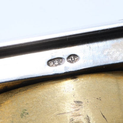 Antique Cartier Sterling Silver Clock, sterling silver case and manual winding movement, in original box, J.C Jacques Cartier, London Import Hallmark Dated 1929