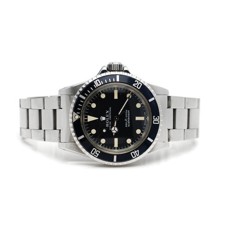 Rare Vintage Rolex Oyster Perpetual Submariner 5513 MK II Maxi Dial Stainless Steel Automatic Watch