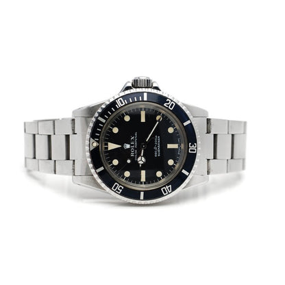 Rare Vintage Rolex Oyster Perpetual Submariner 5513 MK II Maxi Dial Stainless Steel Automatic Watch