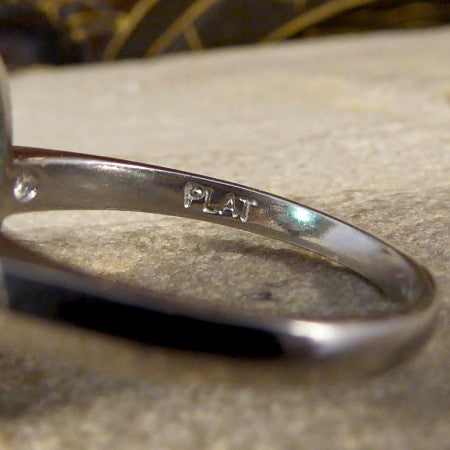 Emerald and Diamond Oval Cluster Ring, 3.45 carat total, in Platinum