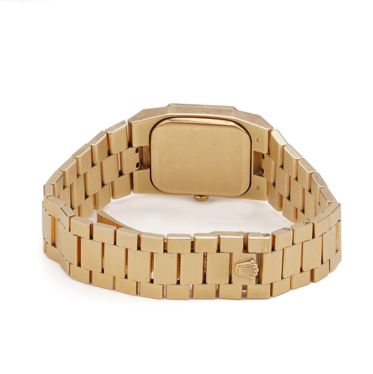 Vintage Rolex Cellini 1650 Full 18ct Yellow Gold Manual Watch with Diamond Bezel, Circa 1990s