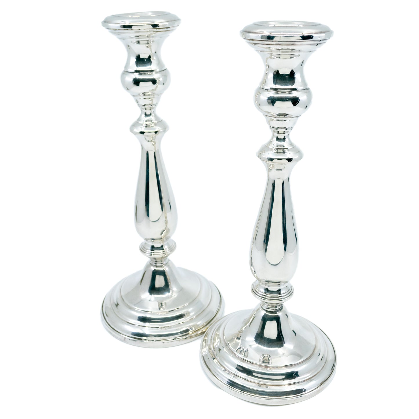 Vintage Pair of Silver Convertible Candlesticks