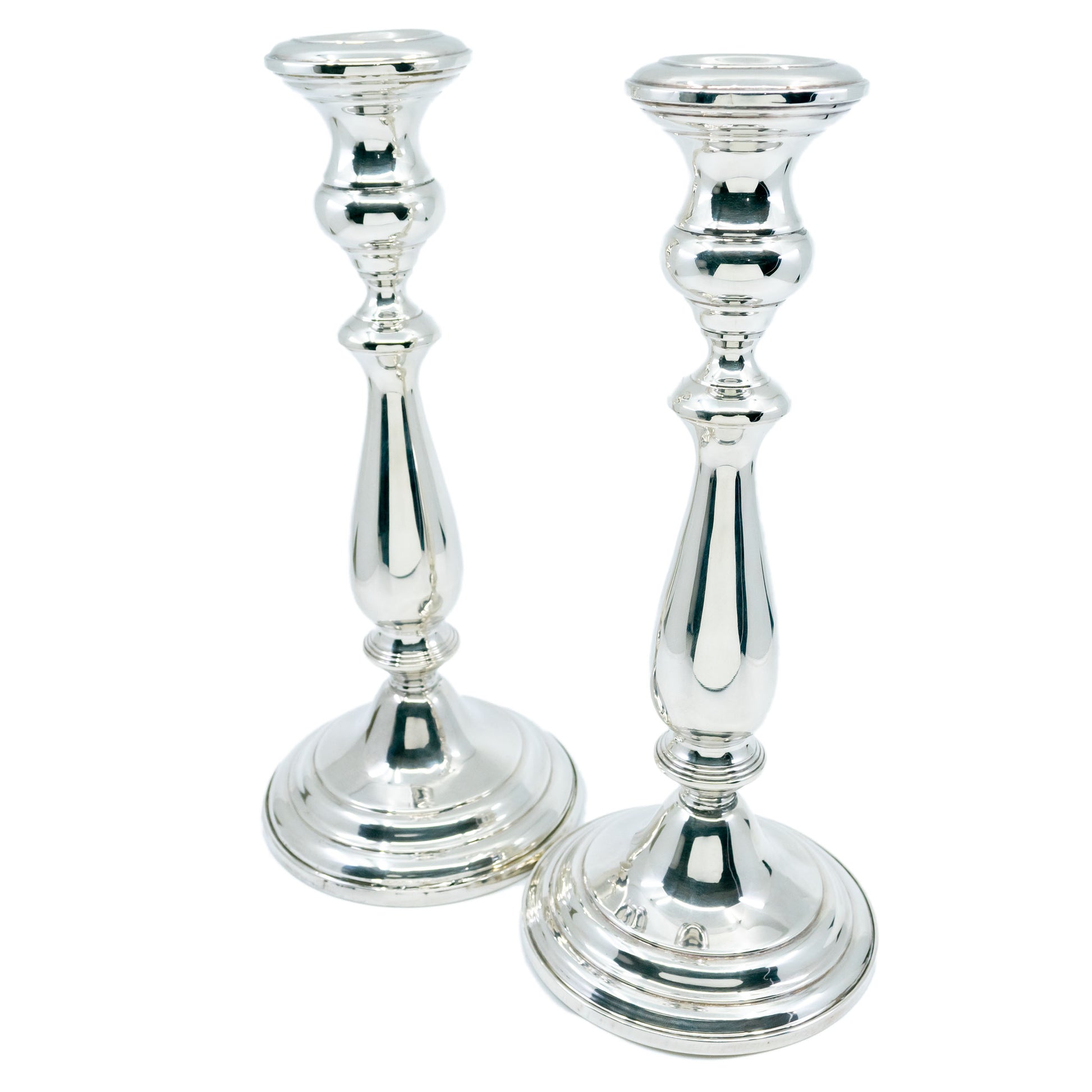 Vintage Pair of Silver Convertible Candlesticks