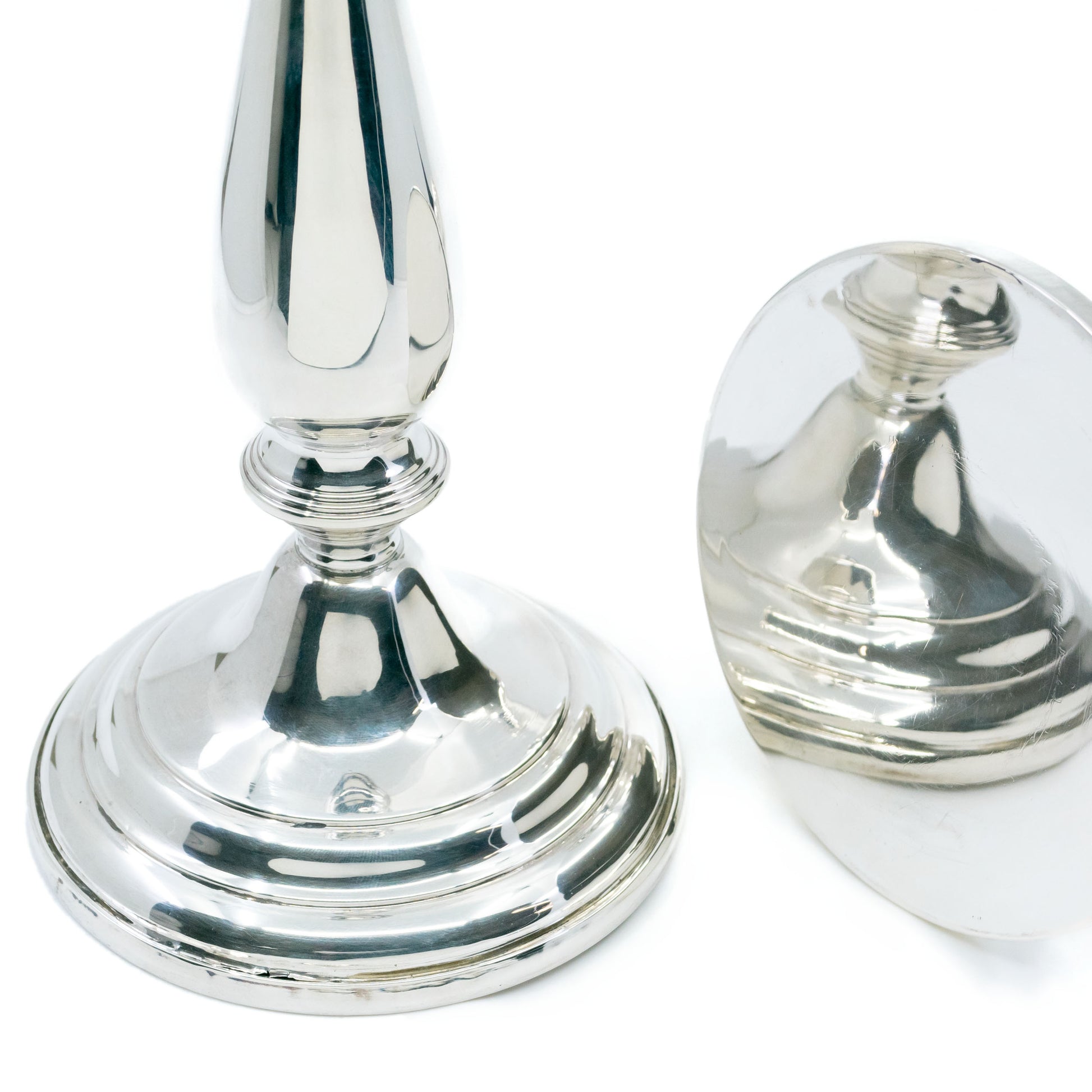 Vintage Pair of Silver Convertible Candlesticks