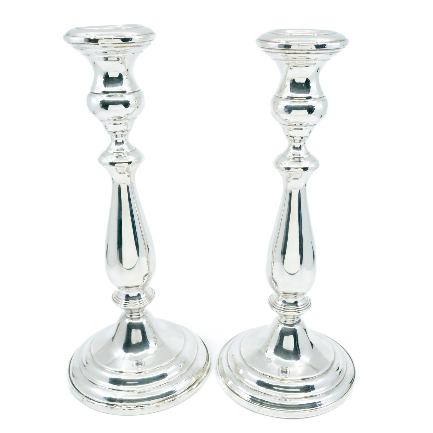 Vintage Pair of Silver Convertible Candlesticks