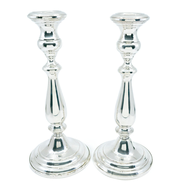Vintage Pair of Silver Convertible Candlesticks