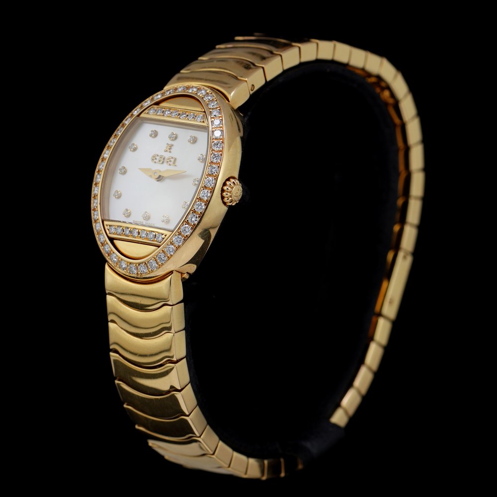 Ebel Satya 18ct Gold Watch with Diamonds and Mother-of-Pearl Dial