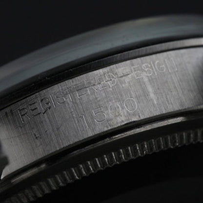 Vintage Rolex Oyster Perpetual Date 1500 Stainless Steel Chronometer