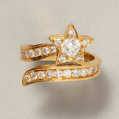 Diamond Cluster Shooting Star Dress Ring in 18ct Yellow Gold, 1.40 carats