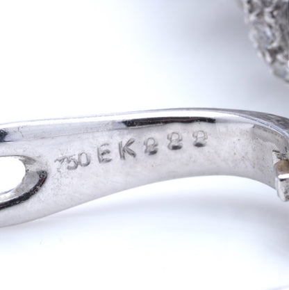 Briolette Cut Amethyst and Diamond Spiral Drop Earrings in 18ct White Gold