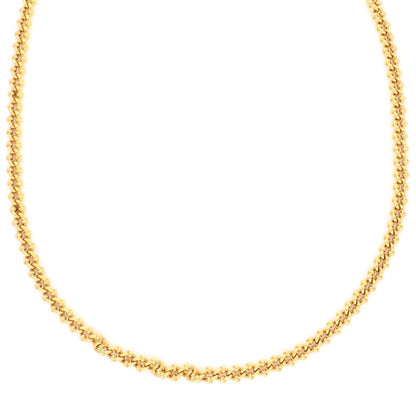 Vintage 18 Carat Yellow Gold Fancy Curb Link Necklace