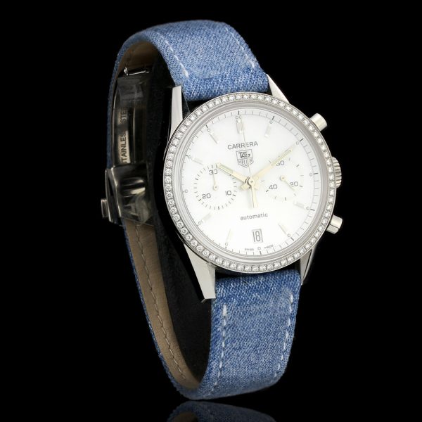 Tag Heuer Carrera 39mm Automatic Watch with Diamonds