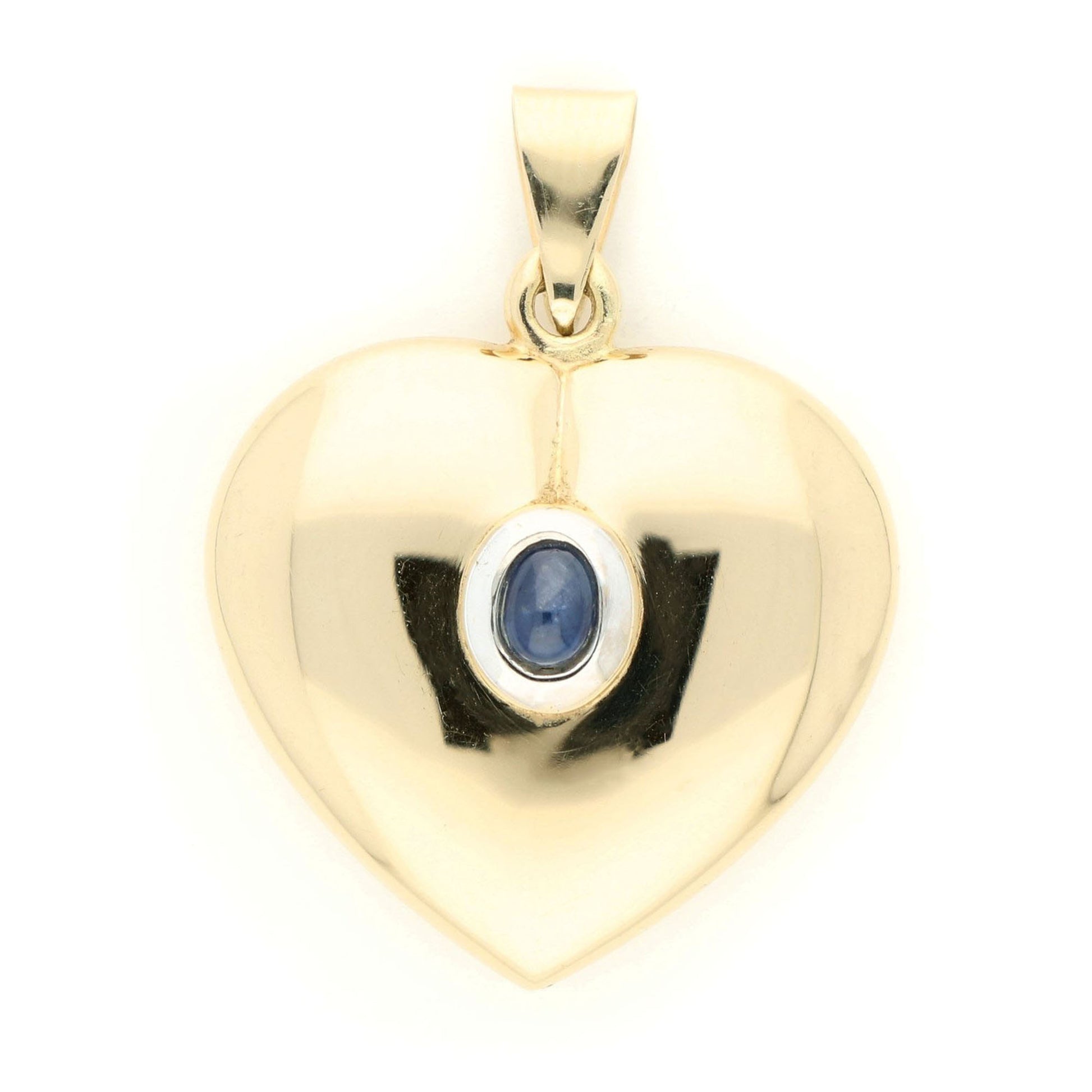 Sapphire 14k Heart-Shape Pendant 16379-8826