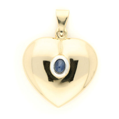 Sapphire 14k Heart-Shape Pendant 16379-8826