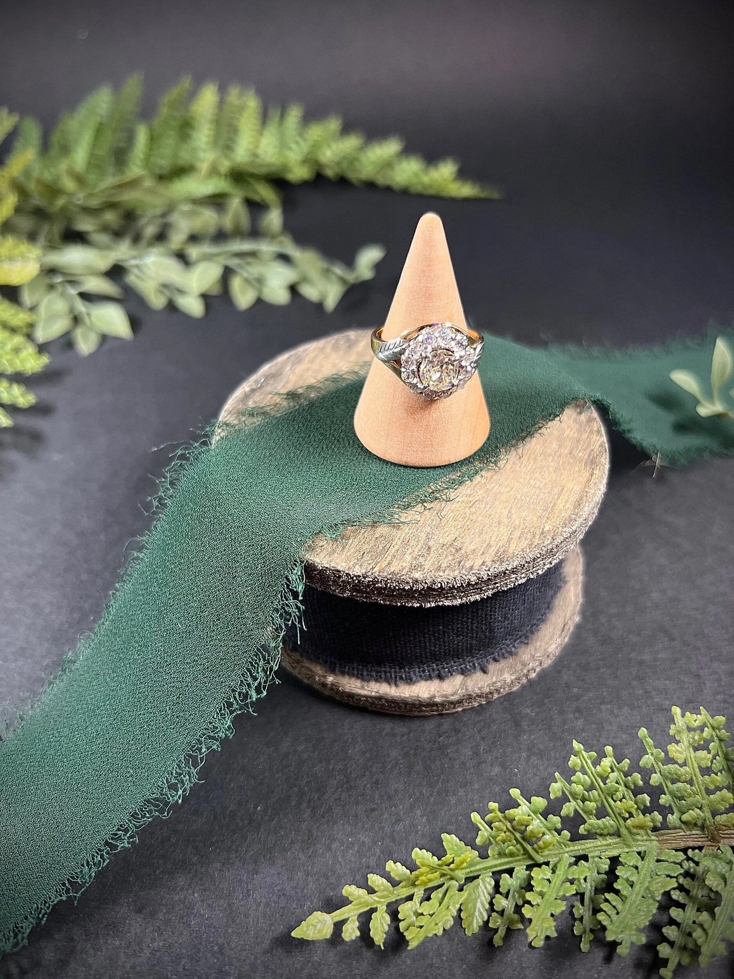 Victorian 14 Carat Two Colour Gold Diamond Cluster Ring, Circa 1890