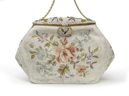 Antique Art Deco French Beaded Bag