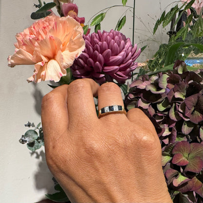 Sapphire Diamond 14k Row Ring 16615-8899