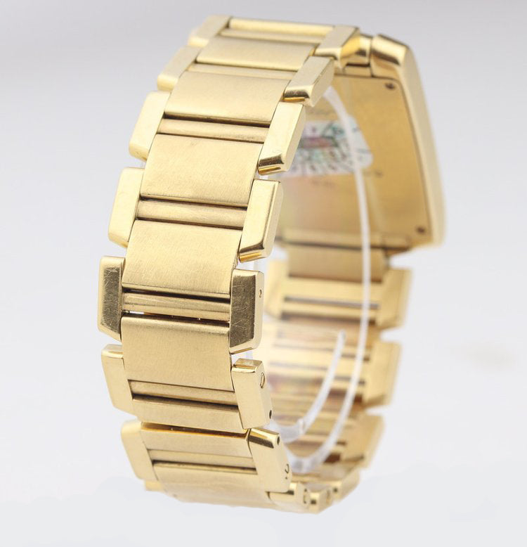 Cartier Tank Francaise 18ct Yellow Gold Chronograph Chronoflex Large Model Watch