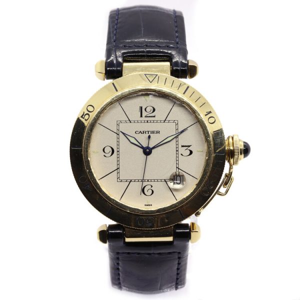 Cartier Pasha 18ct Yellow Gold 38mm Automatic Watch with Removeable Grill
