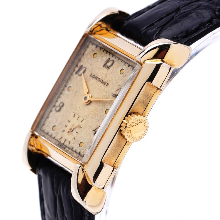 Vintage 1940s Longines Wittnauer Manual Watch; Ref A25182, 10ct Yellow Gold Filled Manual Wind Wristwatch. Circa 1949