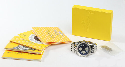 Breitling Old Navitimer 41mm Blue Dial Chronograph, With Papers