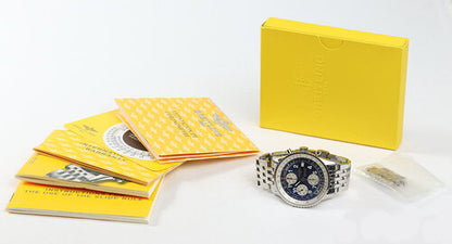 Breitling Old Navitimer 41mm Blue Dial Chronograph, With Papers