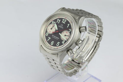 Omega Dynamic Giro Di Sicilia Targa Florio Limited Edition 38mm Chronograph Stainless Steel Watch, to commemorate the last race in 1973 of the open road endurance car race held in Sicily, the Targa Florio