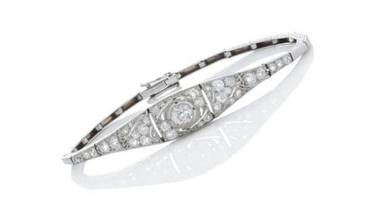 Belle Epoque Diamond and Platinum Bracelet, 1.20 carats