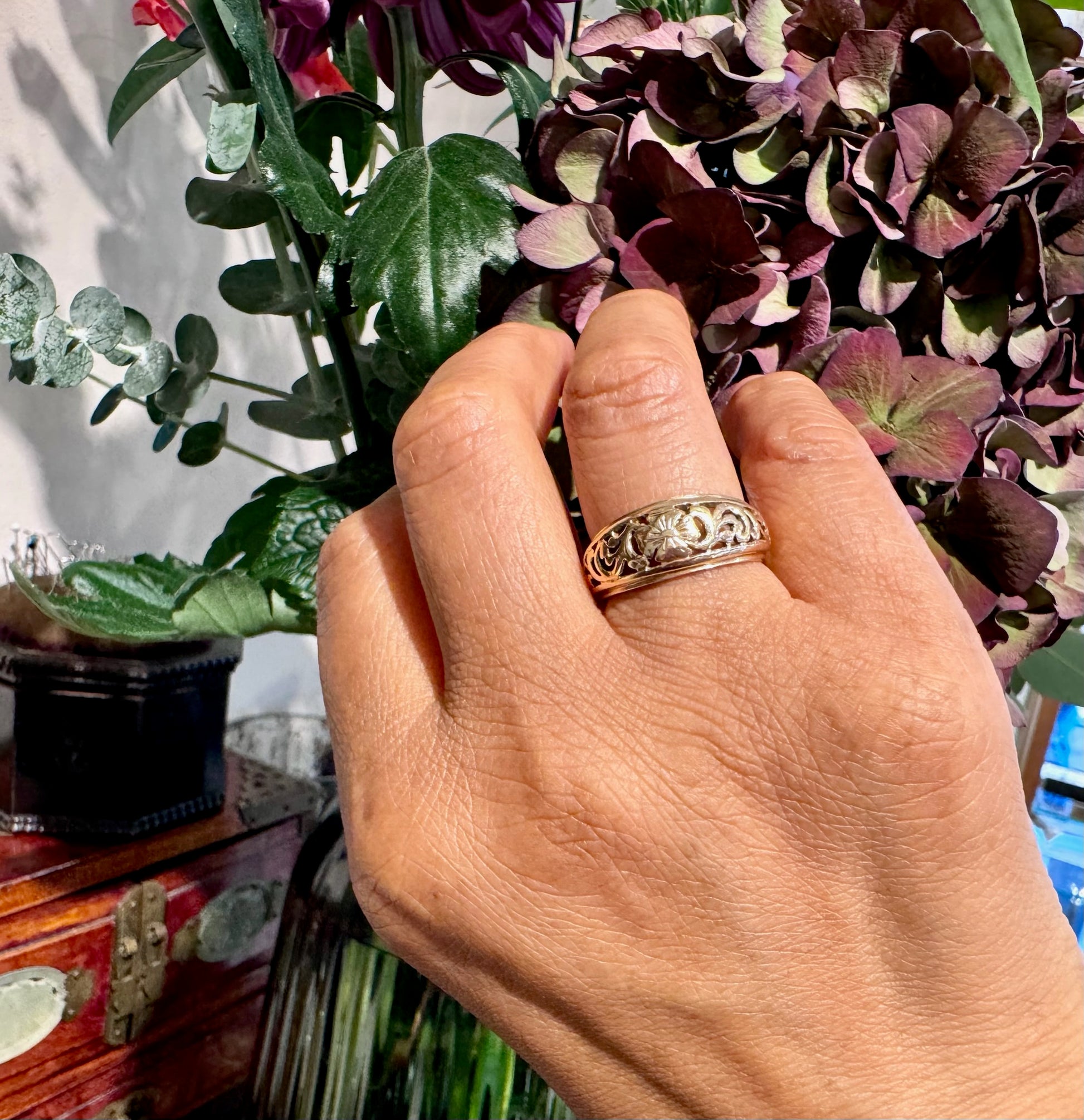 14k Filigree Band Ring 16641-8907