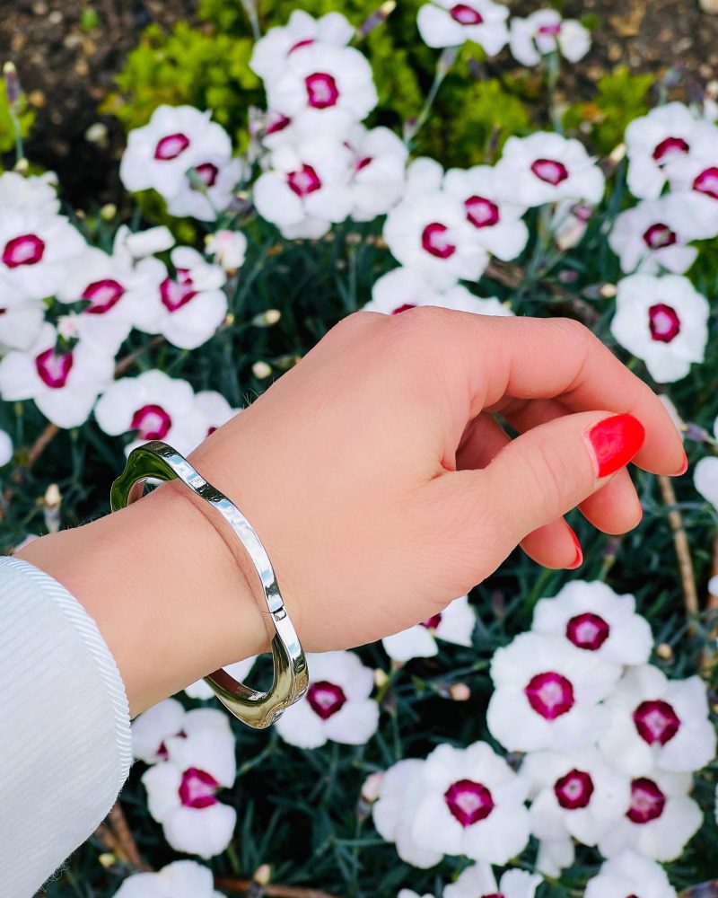 Montblanc gold and diamond bangle.
