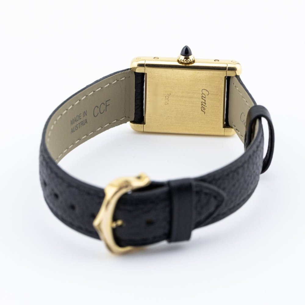 Vintage Cartier Tank Louis Cartier Yellow Gold Small Paris Watch