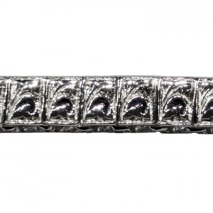 Modern 7.36ct Sapphire Line Bracelet in Platinum
