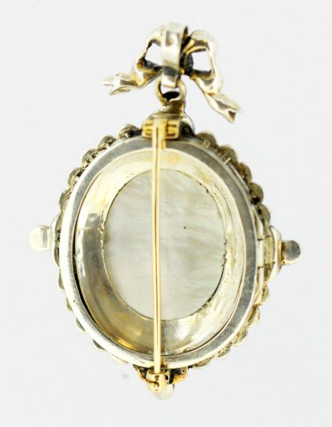 Victorian French Turquoise and Pearl Brooch, 18ct Gold, Circa 1890