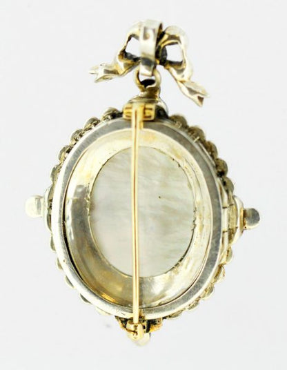 Victorian French Turquoise and Pearl Brooch, 18ct Gold, Circa 1890