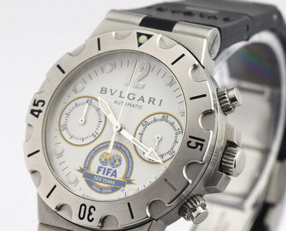 Bvlgari Diagono Fifa Limited Edition 38mm Steel Automatic Chronograph