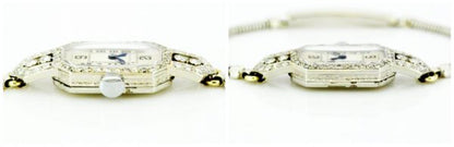 Art Deco Rolex Ladies Wristwatch, Diamond set, 18ct Gold, Glasgow 1924