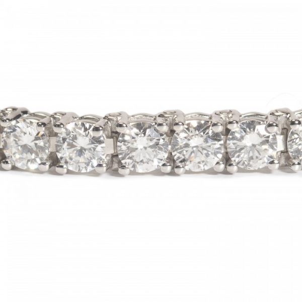 Diamond Line Bracelet in Platinum, 9.90 carat total