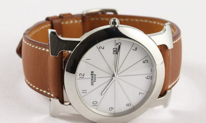 Hermes Heure H Ronde HR1.710 Steel Quartz Watch, Box and Papers