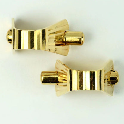Mecan Elde French 18ct Yellow Gold Stirrup Cufflinks