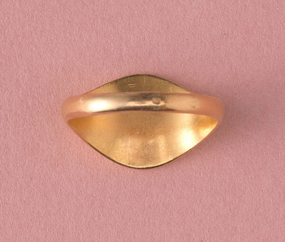 Jerusalem 18ct Yellow Gold Signet Ring