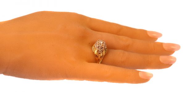 Vintage Mauboussin Fifties Diamond Cluster Ring