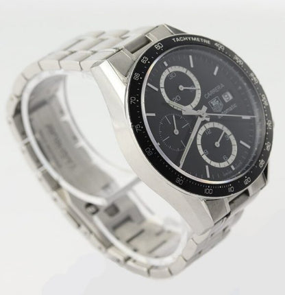 Tag Heuer Carrera CV2010 Stainless Steel 41mm Automatic Chronograph Watch, on stainless steel bracelet