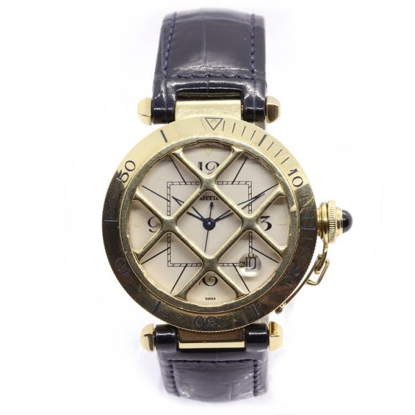 Cartier Pasha 18ct Yellow Gold 38mm Automatic Watch with Removeable Grill