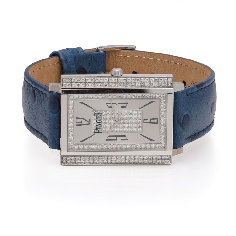 Piaget Mecanique 18ct White Gold Watch with Diamonds