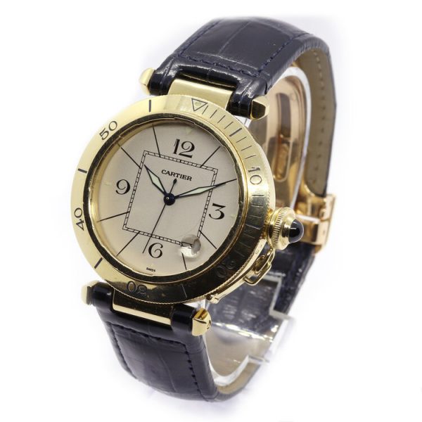 Cartier Pasha 18ct Yellow Gold Automatic Watch with Removeable Grill
