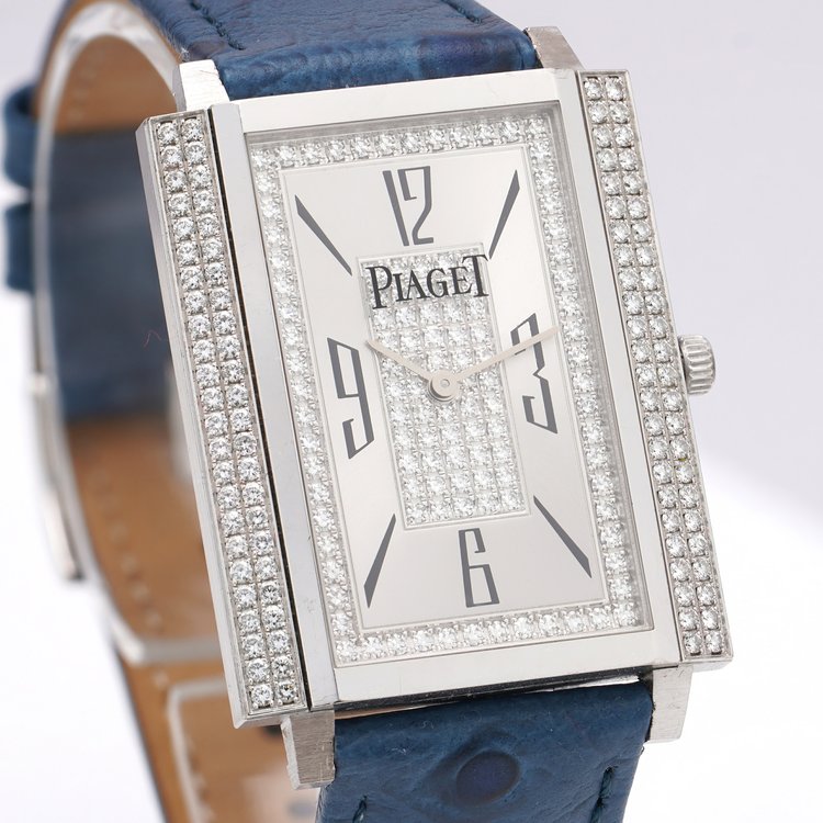 Piaget Mecanique 18ct White Gold Watch with Diamonds