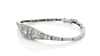 Belle Epoque Diamond and Platinum Bracelet, 1.20 carats
